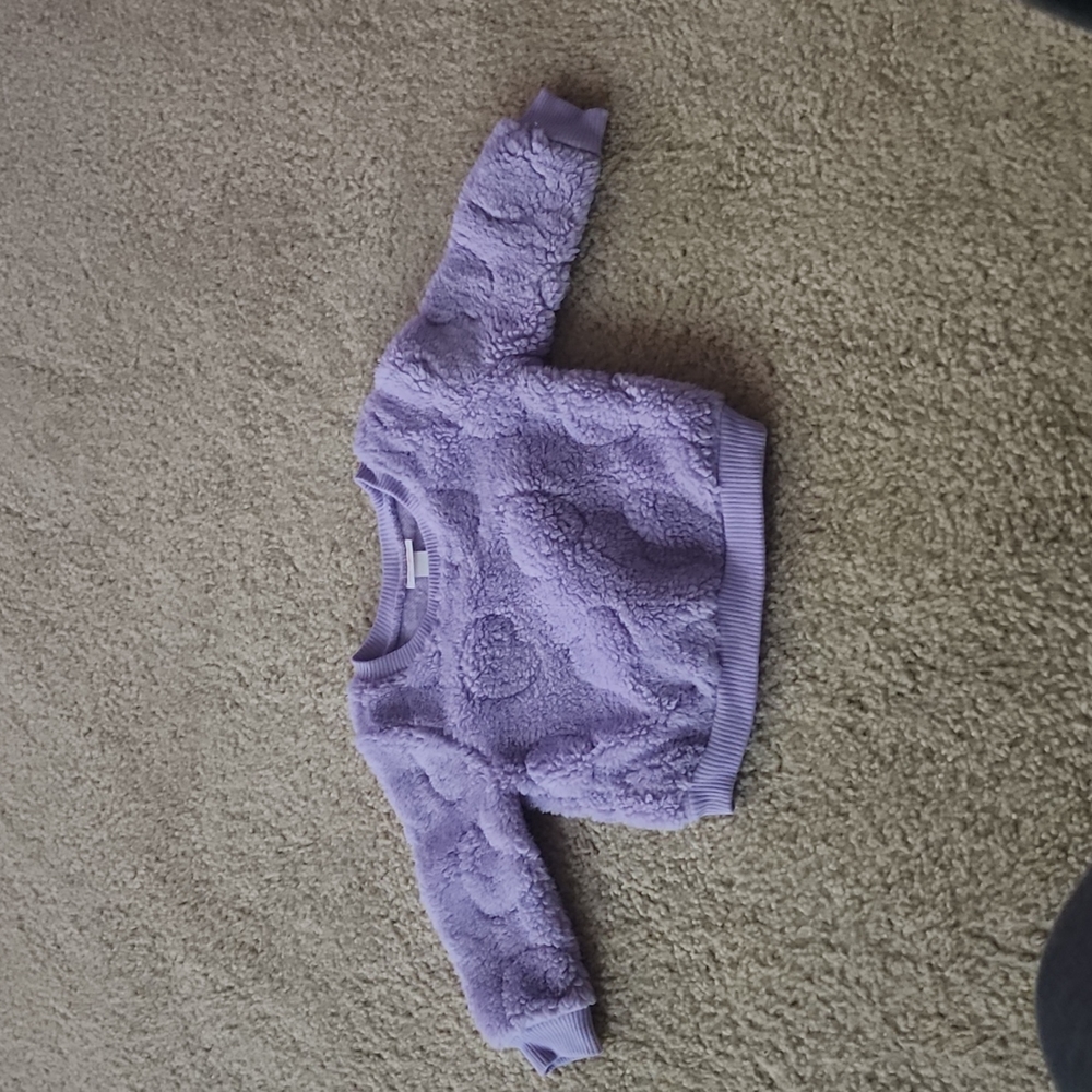 Cat & Jack purple 6-9m sweater